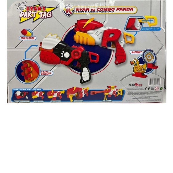 NEW- 2 Dart Barrel Blasters for 1 Low Price! Ryan’s World Foam Dart Blaster Toy - Picture 4 of 5